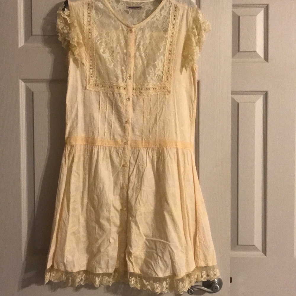 Cream lace dress